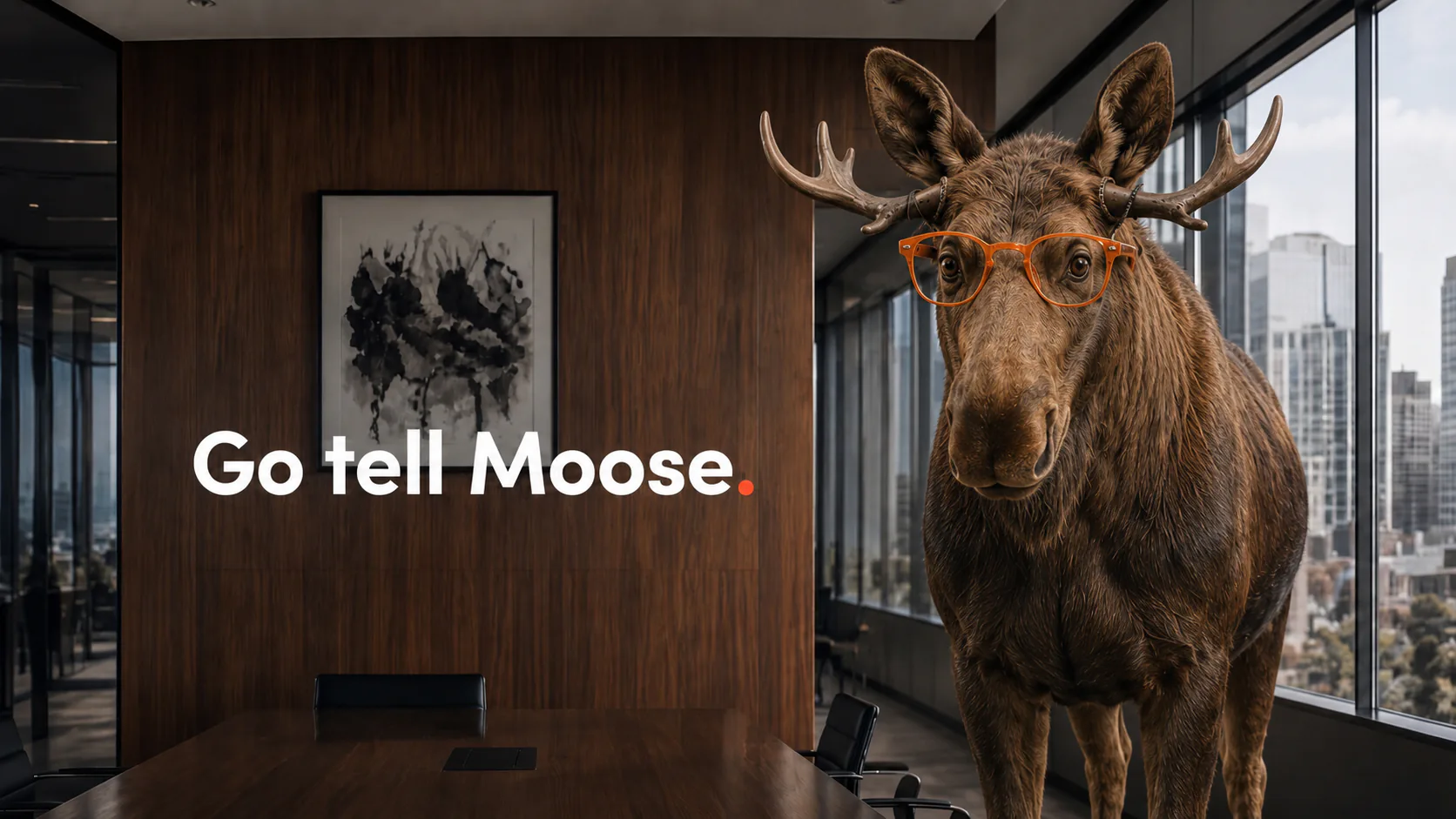 AnonyMoose storyboard and brand-world frame.